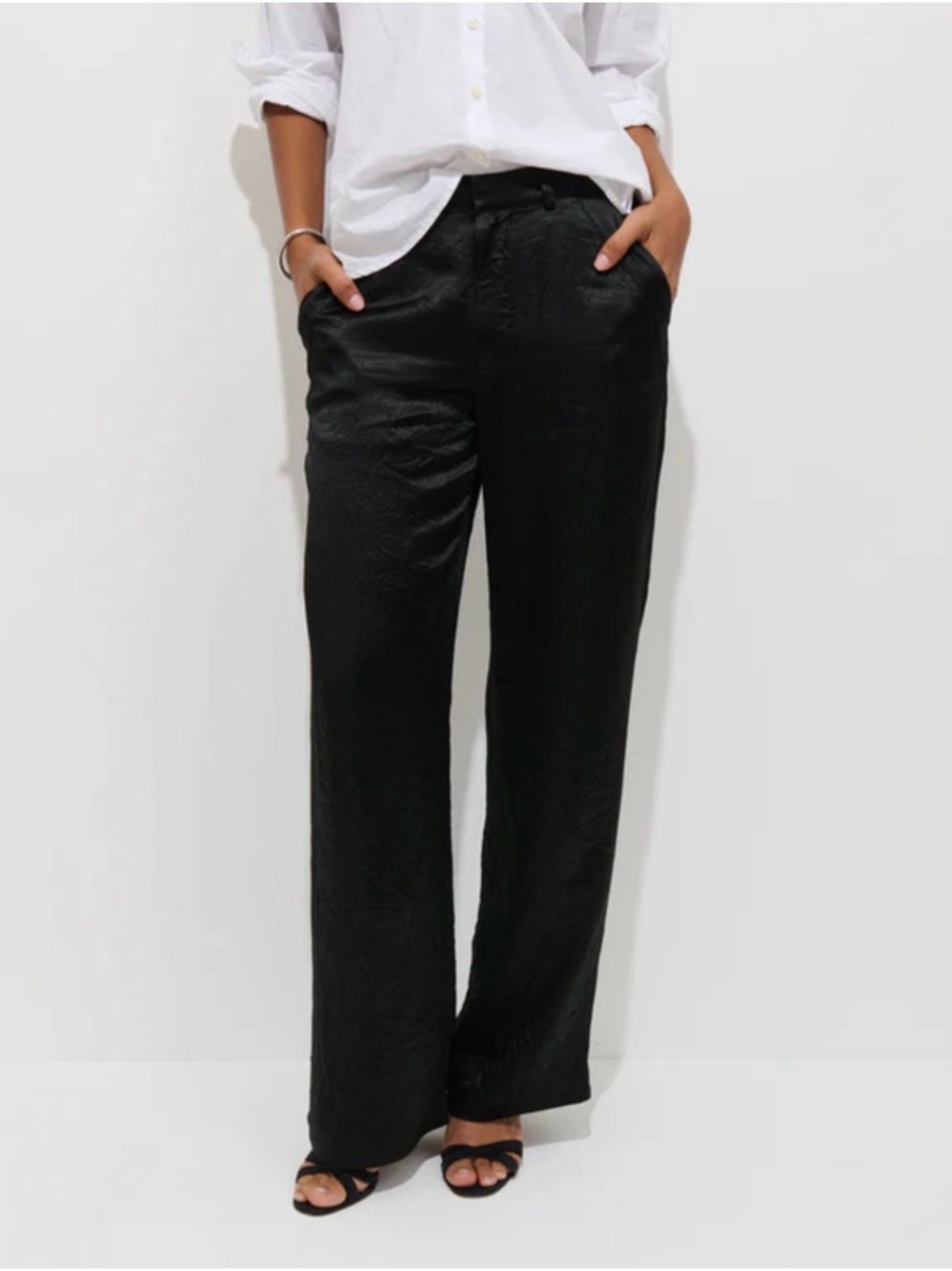 Alex Mill Black Shiny Pants